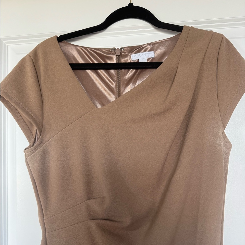 New York & Company Tan Midi Dress - Picture 5 of 5